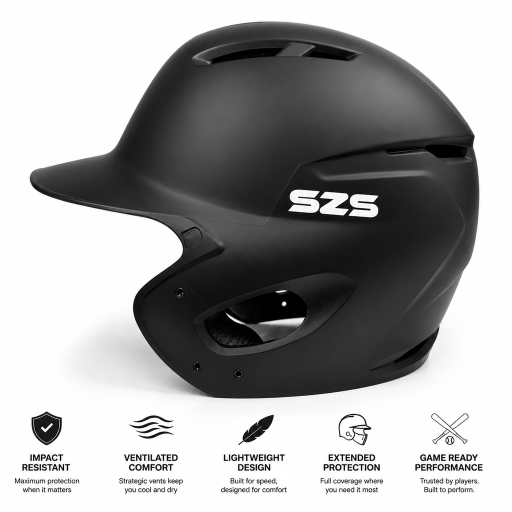 SZS Matte Baseball/Softball Batting Helmet