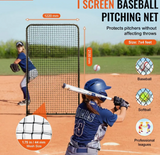 Coaches Safety pitching net, 7' x 4"