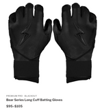 BRUCE BOLT BATTING GLOVES LONG CUFF BLACK (BEAR)