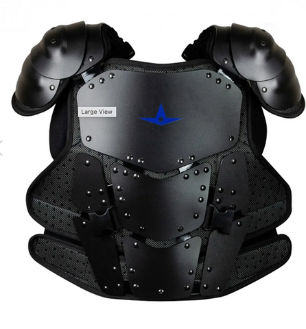 ALL STAR UMPIRE COBALT CHEST PLATE 12.5" TO 16.5"